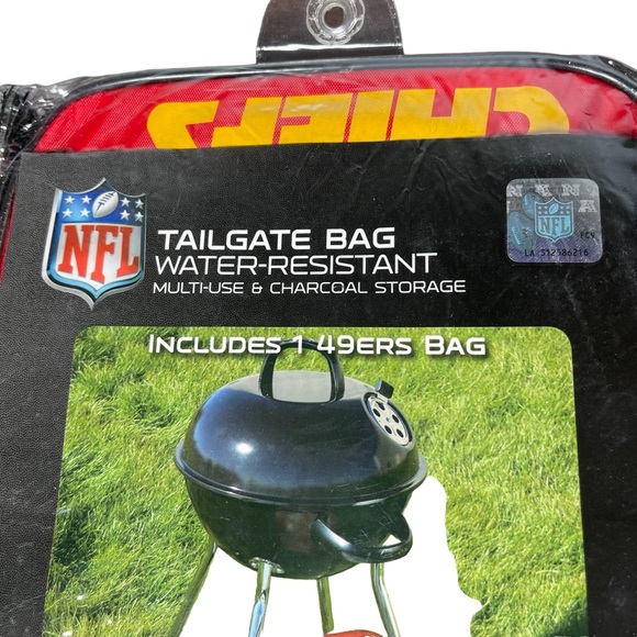 NFL Kansas City Chiefs Water Resistant Multi-Use & Charcoal Storage Bag NWT - Picture 4 of 8